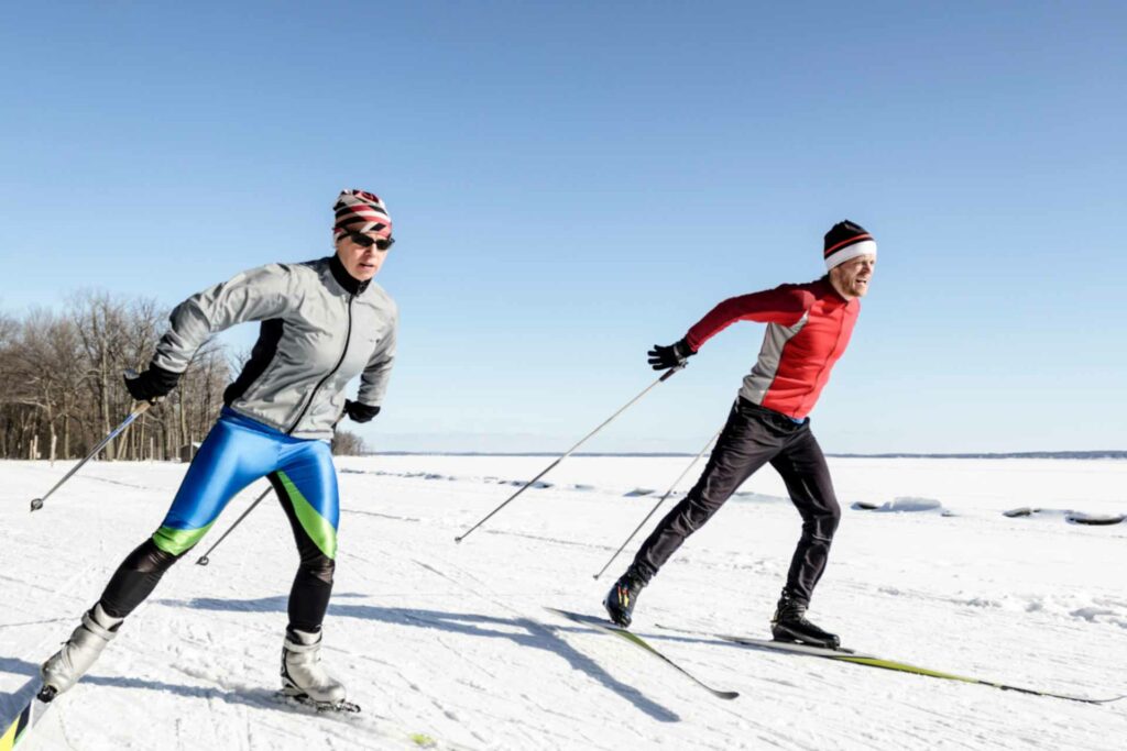 ski de fond dans les Bauges en Savoie